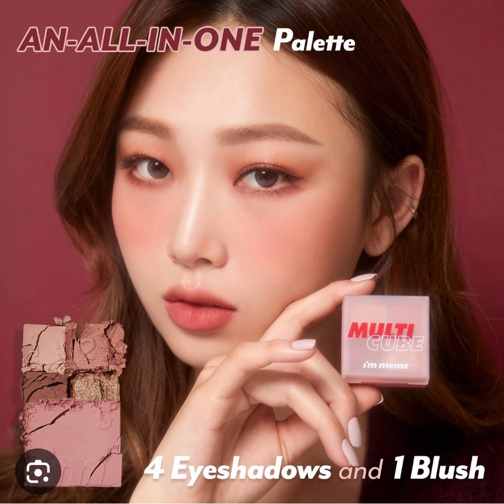 14- Multi Cube Eyeshadow & Blush Palette - 04 Glam Rose